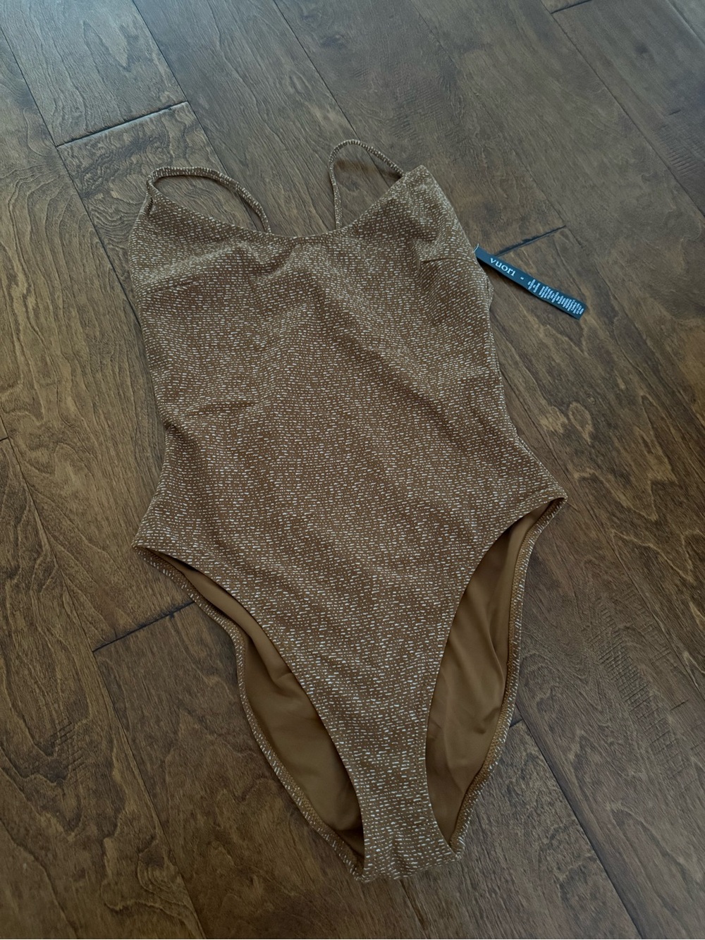 New Vuori Brown Shimmer Girls' One-Piece Swimsuit